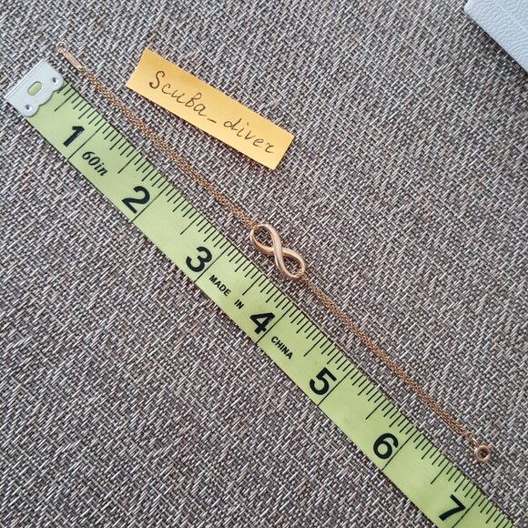 Tiffany & Co. Infinity Bracelet 18K Rose Gold Pink Gold Size Medium 6.75” - Picture 6 of 10